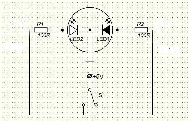 Схема подключения светодиода к сети 220в