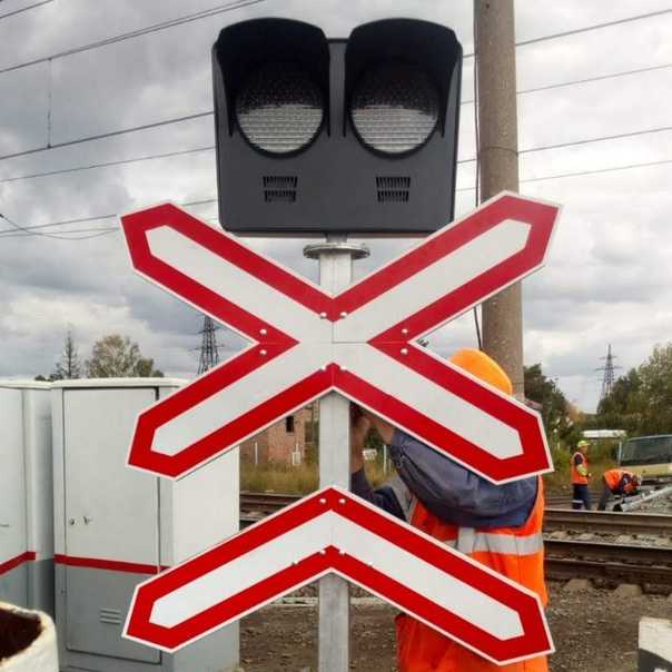 Какие знаки устанавливают перед железнодорожным переездом