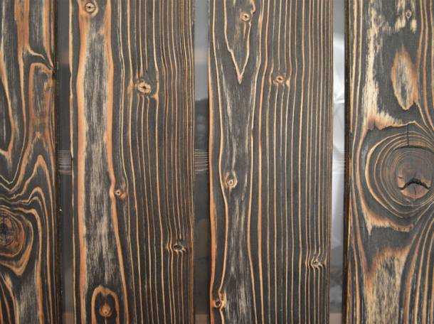 Покраска брашированных деревянных поверхностей