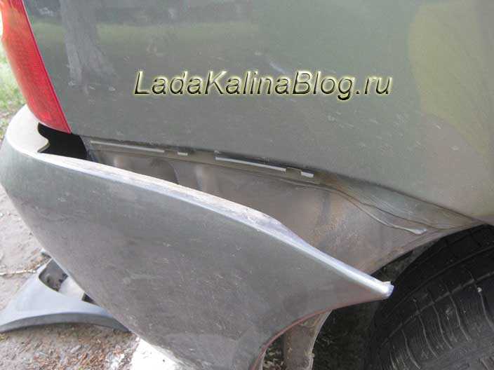 Замена бампера lada kalina sedan (ваз калина) своими руками