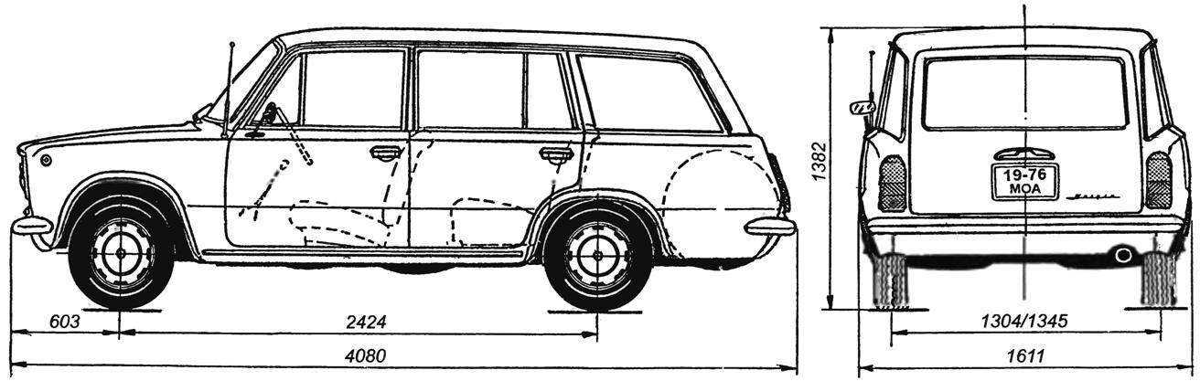 Лада 2107 1982, седан, 1 поколение (03.1982 - 04.2012) - технические характеристики и комплектации