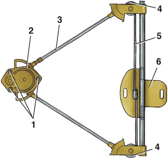 Инструкция по замене троса стеклоподъемника