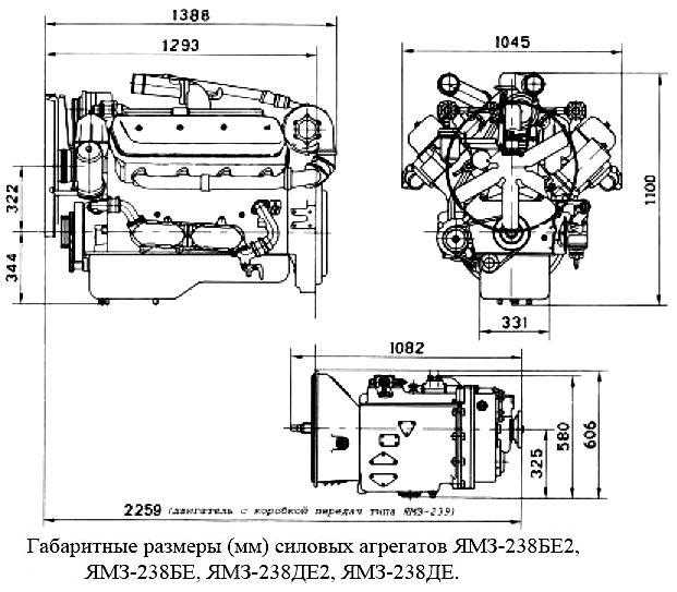 Двигатель ямз 238 технические характеристики: объем, вес, мощность