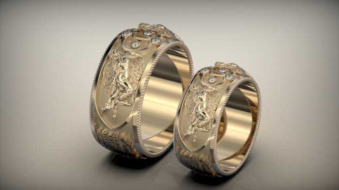 Какие кольца нужны для венчания: фото венчальных колец