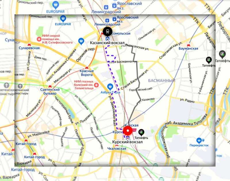 Ярославский - курский вокзал: как доехать, метро, карта проезда