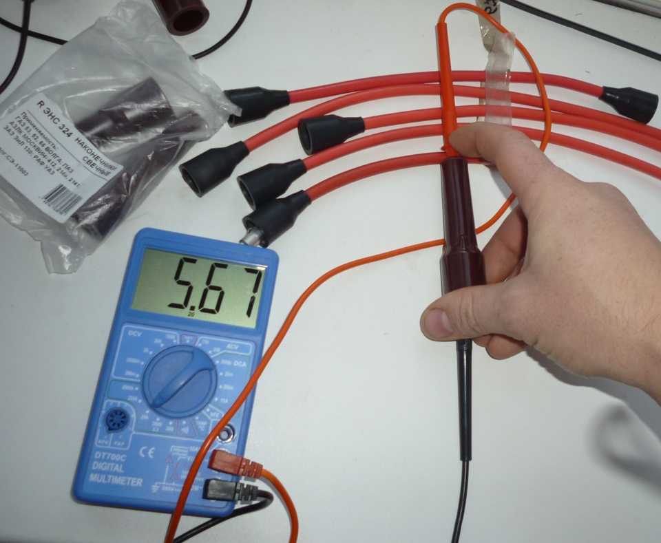 Проверка и выбор высоковольтных проводов (вв) на ваз 2114: измеряем сопротивление мультиметром