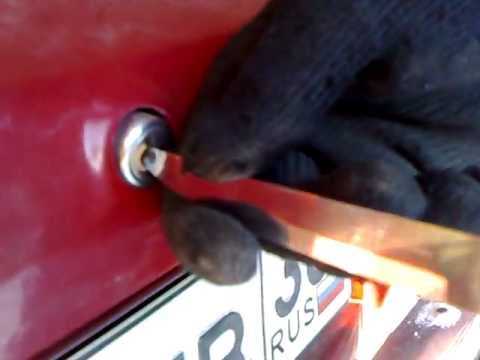 Как открыть багажник на ваз-2107 без ключа: инструкция с видео