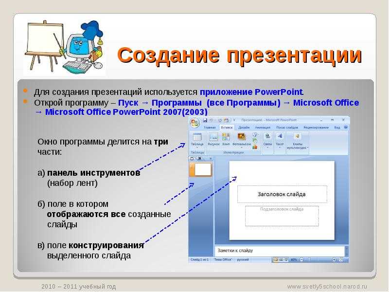 Как сделать слайд для презентации в powerpoint