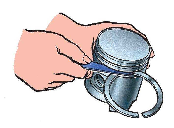 Как правильно поставить кольца на поршень на ваз 2109