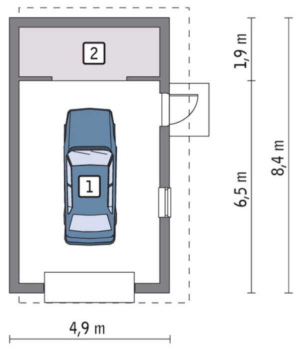 Размеры гаража на 2 машины с одними воротами и двумя: стандартная высота и ширина ворот, оптимальные размеры на один джип