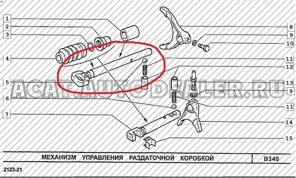 Схема включения раздатки нива 2121